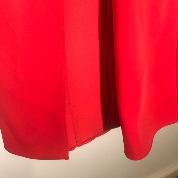 BCBGMAXAZRIA Red Peplum One Shoulder Gown - Picture 8 of 8